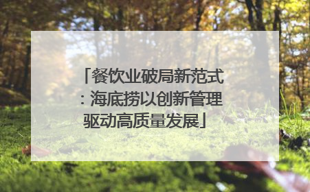 餐饮业破局新范式：海底捞以创新管理驱动高质量发展