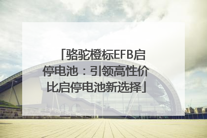 骆驼橙标EFB启停电池：引领高性价比启停电池新选择