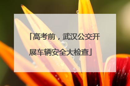 高考前，武汉公交开展车辆安全大检查