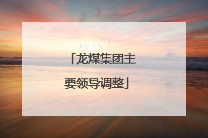 龙煤集团主要领导调整