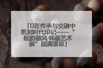 ﻿在传承与交融中镌刻时代印记——“皖韵徽风·师晶艺术展”圆满落幕