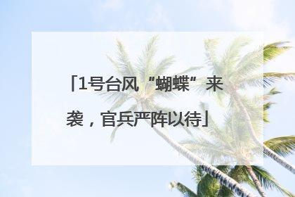 1号台风“蝴蝶”来袭，官兵严阵以待