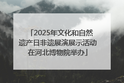 2025年文化和自然遗产日非遗展演展示活动在河北博物院举办