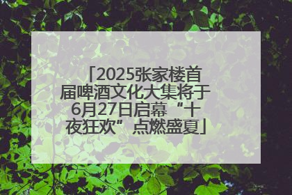 2025张家楼首届啤酒文化大集将于6月27日启幕“十夜狂欢”点燃盛夏