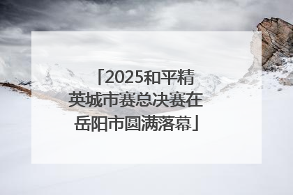 2025和平精英城市赛总决赛在岳阳市圆满落幕