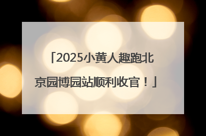 2025小黄人趣跑北京园博园站顺利收官！