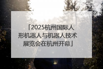 2025杭州国际人形机器人与机器人技术展览会在杭州开幕
