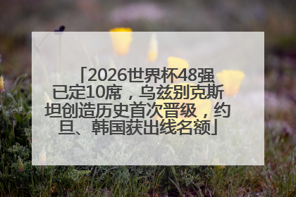 2026世界杯48强已定10席，乌兹别克斯坦创造历史首次晋级，约旦、韩国获出线名额