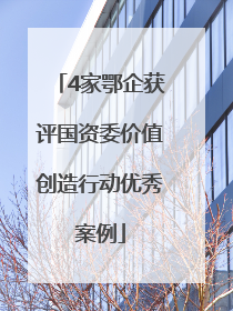 4家鄂企获评国资委价值创造行动优秀案例