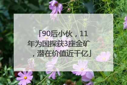 90后小伙，11年为国探获3座金矿，潜在价值近千亿